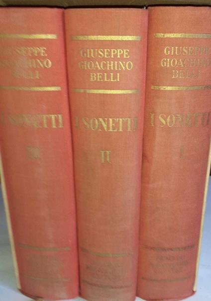 I Sonetti. Volume I II III - Giuseppe Gioachino Belli - copertina