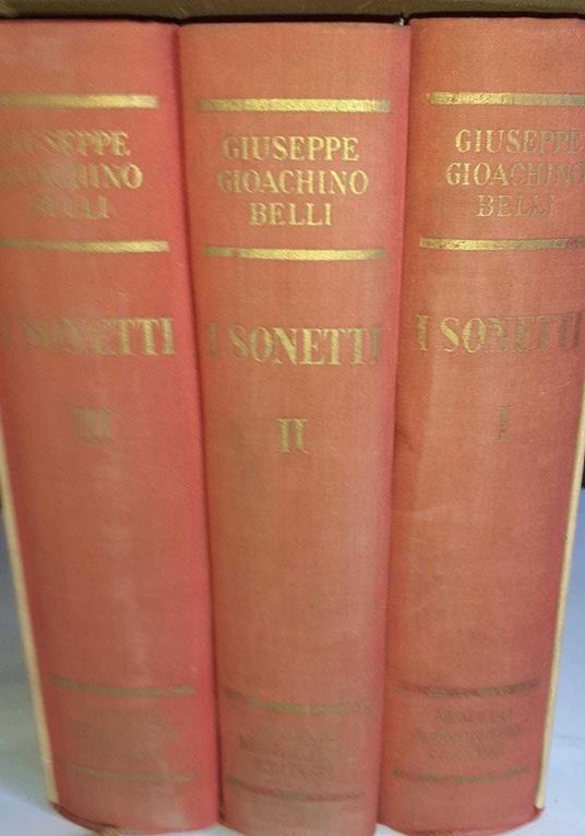 I Sonetti. Volume I II III - Giuseppe Gioachino Belli - copertina