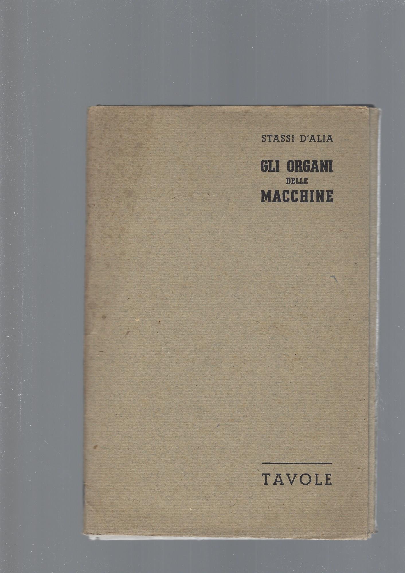 GLI ORGANI DELLE MACCHINE, tavole