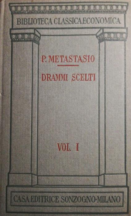 Drammi scelti - copertina
