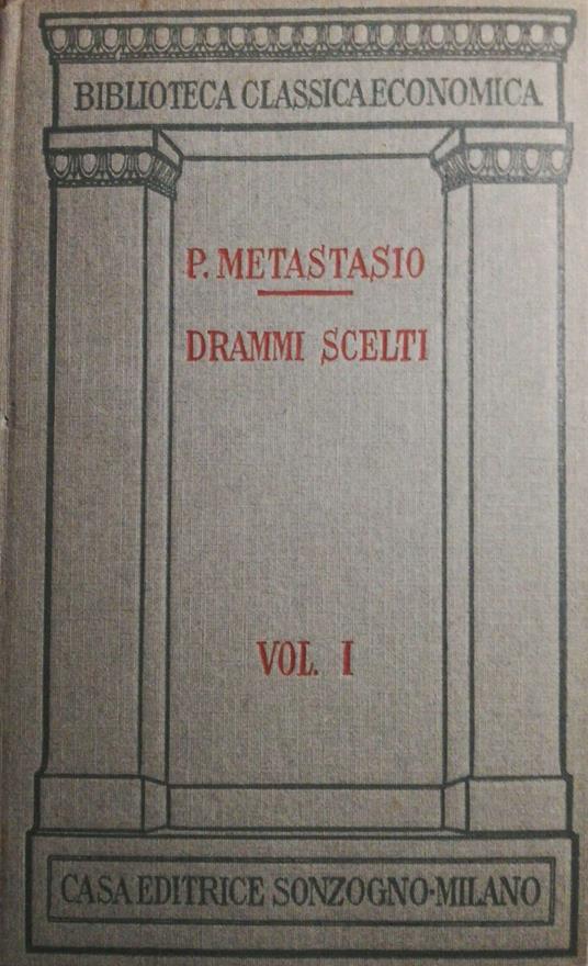 Drammi scelti - copertina