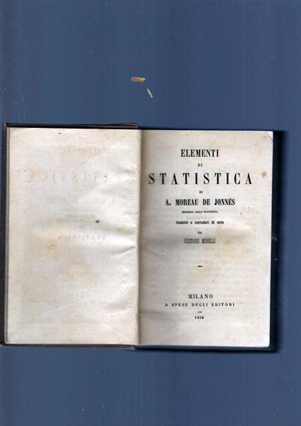 Elementi Di Statistica - copertina