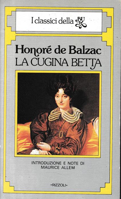 La cugina Betta - Honoré de Balzac - copertina