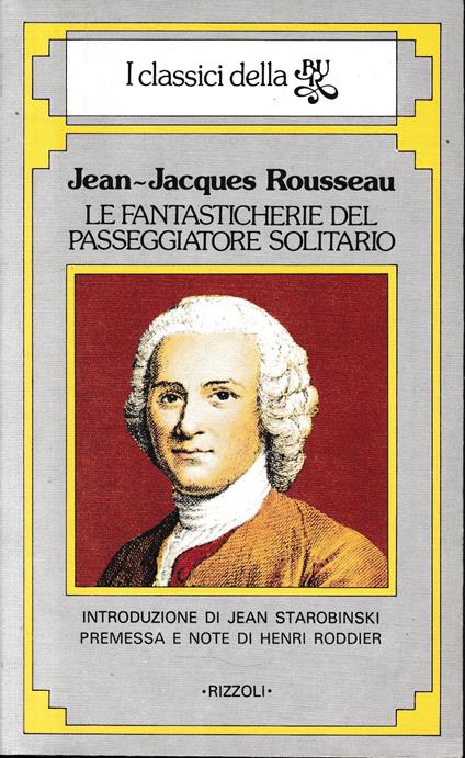 Le fantasticherie del passeggiatore solitario - Jean-Jacques Rousseau - copertina