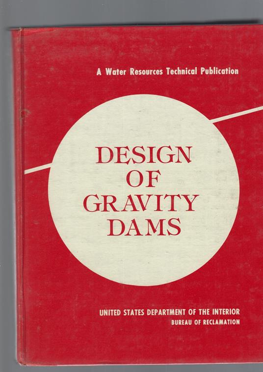 Design Of Gravity Dams - copertina