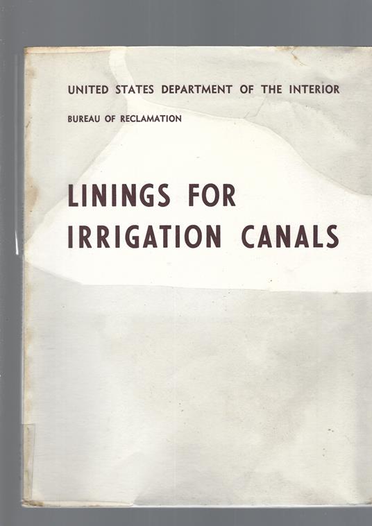 Linings For Irrigation Canals - copertina
