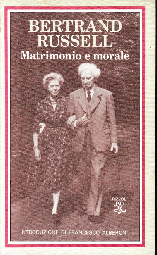 Matrimonio e morale - Bertrand Russell - copertina
