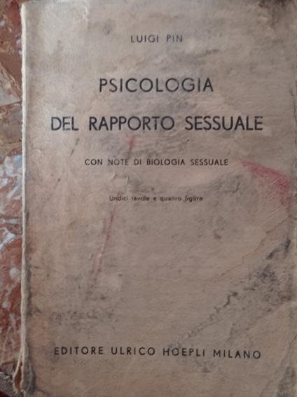 Psicologia del rapporto sessuale - Luigi Pin - copertina