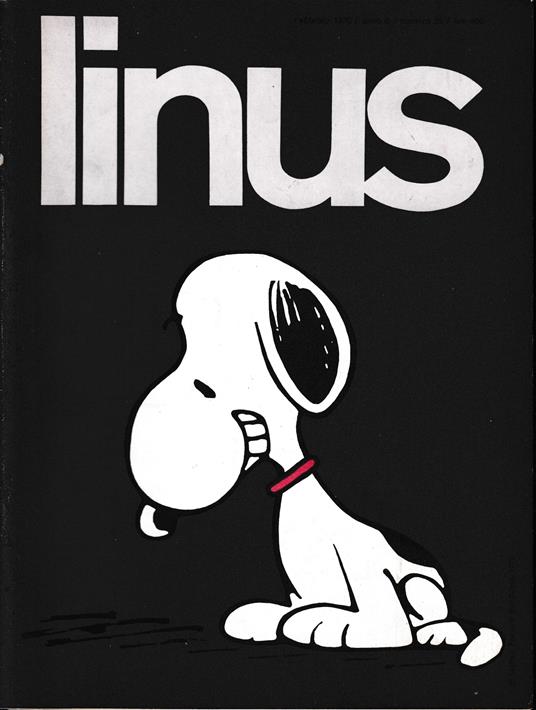 Linus. Febbraio 1970 / anno 6 / n. 59 - Charles M. Schulz - copertina