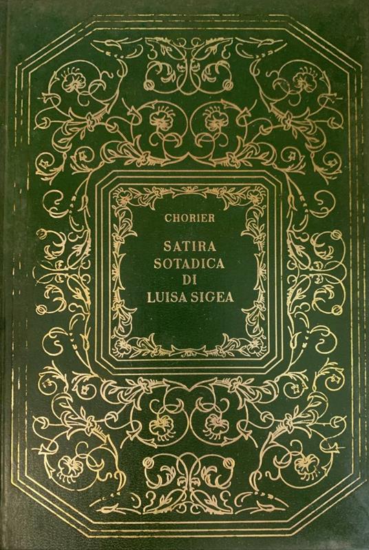 Satira sotadica di Luisa Sigea - Nicolas Chorier - copertina