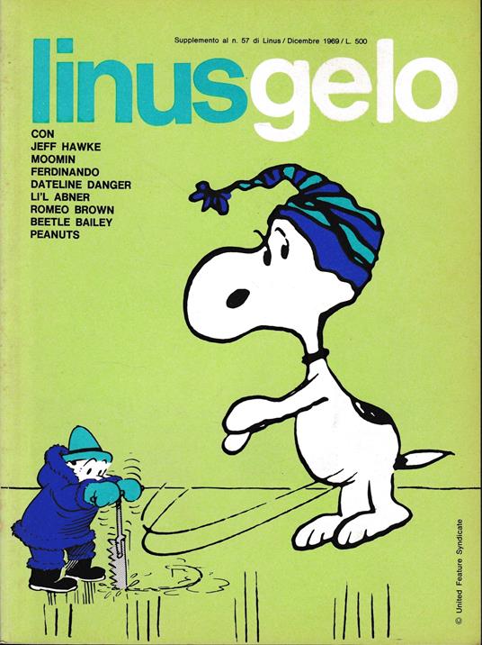 Linusgelo. Supplemento al n. 57 di Linus / Dicembre 1969 - Charles M. Schulz - copertina