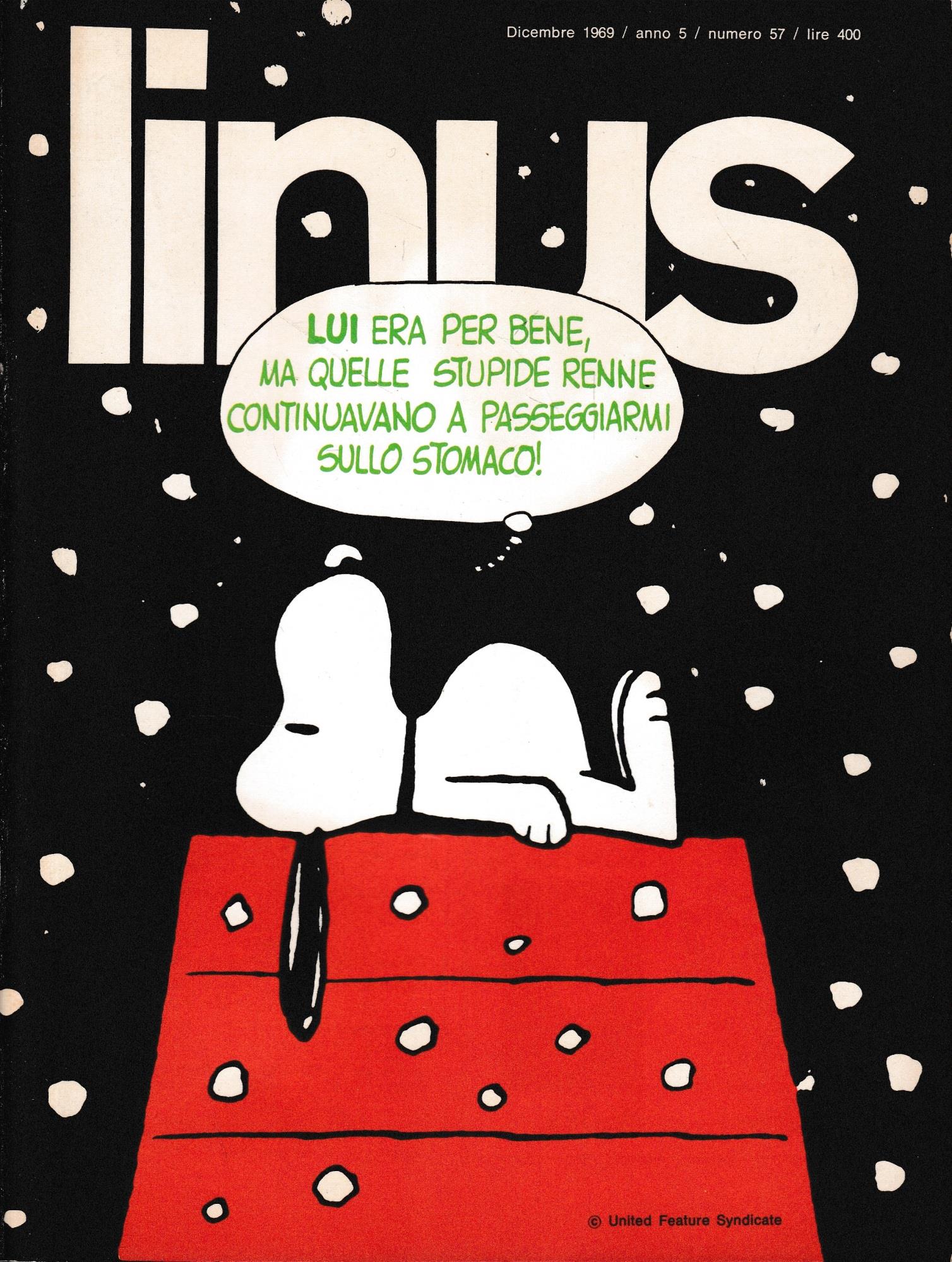 Linus. Dicembre 1969 / anno 5 / n. 57