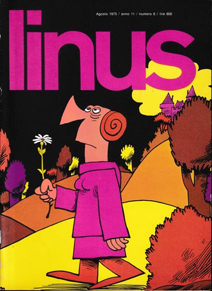 Linus. Agosto 1975 / anno 11 / n. 8 - Charles M. Schulz - copertina