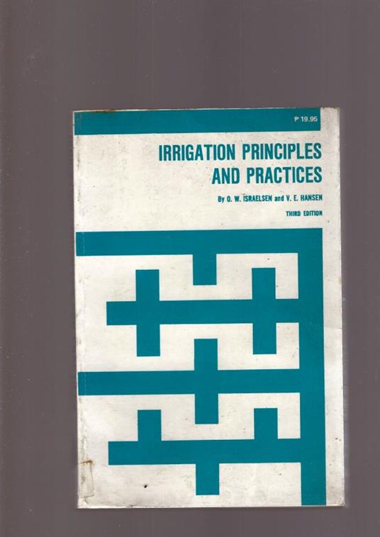 Irrigation Principles And Practices - copertina
