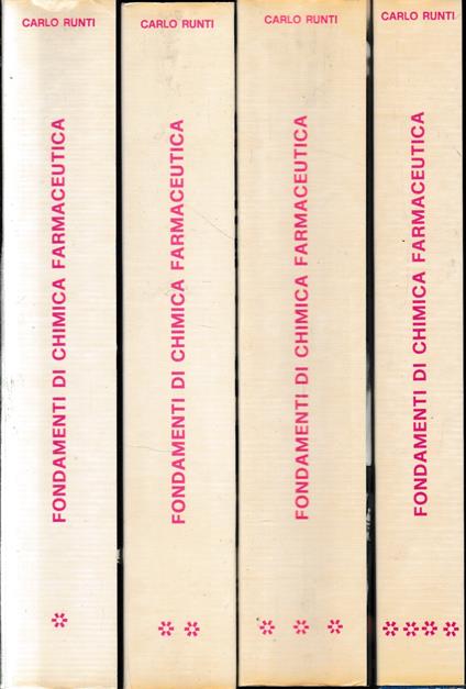 Fondamenti di Chimica Farmaceutica, 4 volumi - Carlo Pruneti - copertina