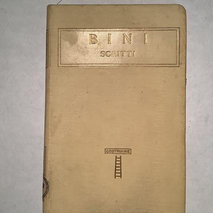Scritti - Bini - copertina
