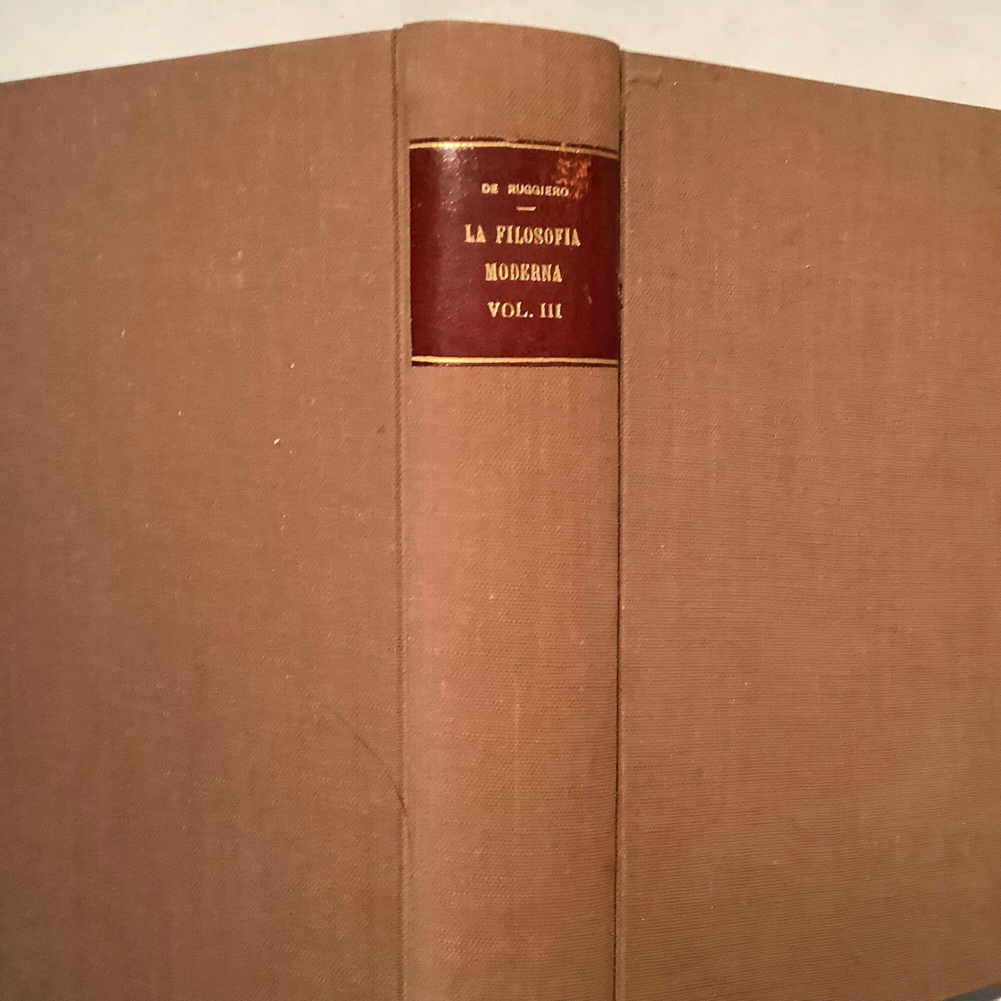 La filosofia moderna III da Vico a Kant