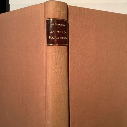 Un vero paradiso - Richard Aldington - copertina