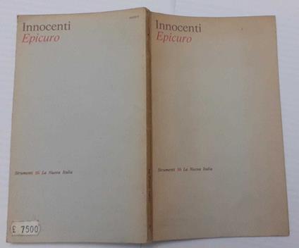 Epicuro - Piero Innocenti - copertina