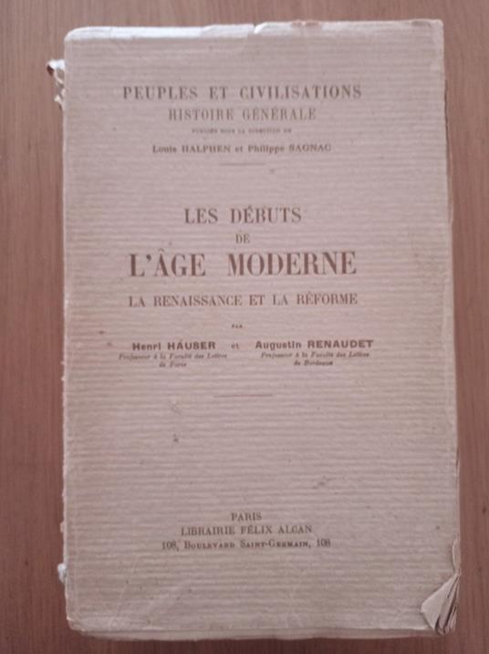 Les debuts de l'age moderne la renaissance et la reforme - copertina
