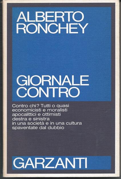 Giornale contro - Alberto Ronchey - copertina