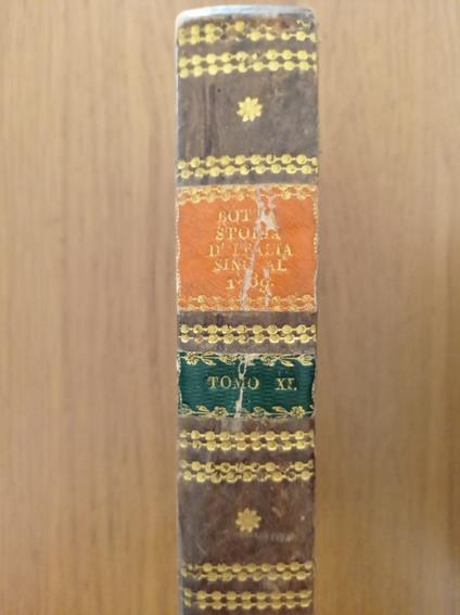 Storia d'Italia Vol. XI - Carlo Botta - copertina