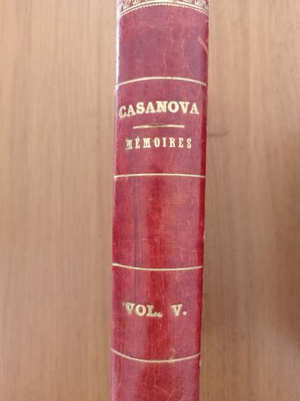 Memoires de Jacques Casanova Tomo V - copertina