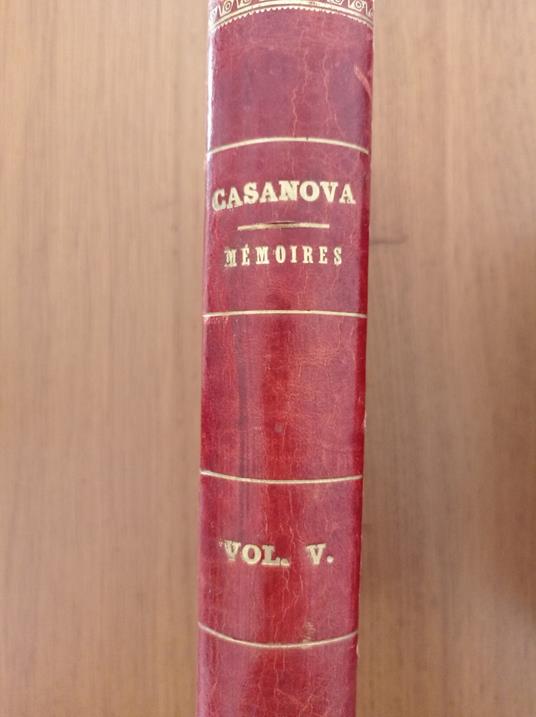 Memoires de Jacques Casanova Tomo V - copertina