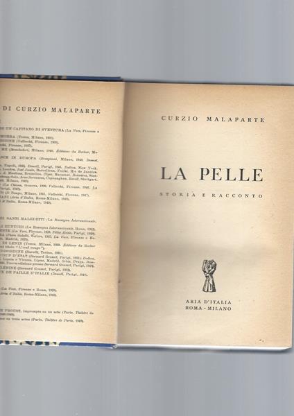 Pelle - Curzio Malaparte - copertina