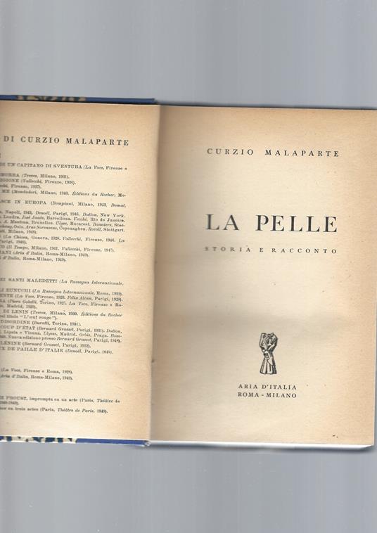 Pelle - Curzio Malaparte - copertina
