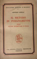 Il metodo di insegnamento nelle scuoel elementari d'Italia