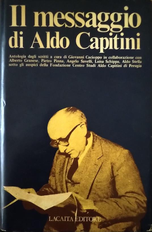Il messaggio di Aldo Capitini - Giovanni Cacioppo - copertina
