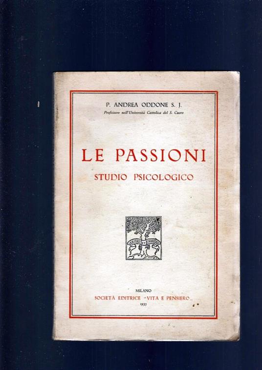 Passioni, Studio Psicologico - copertina