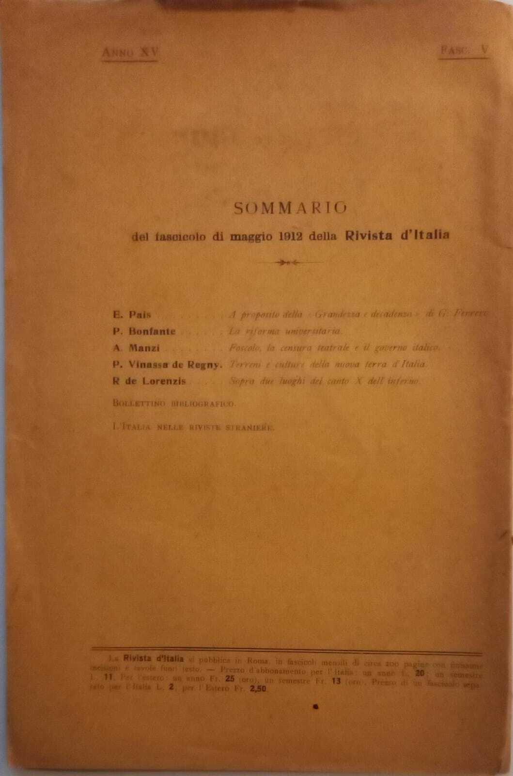 A proposito della "grandezza e decadenza"