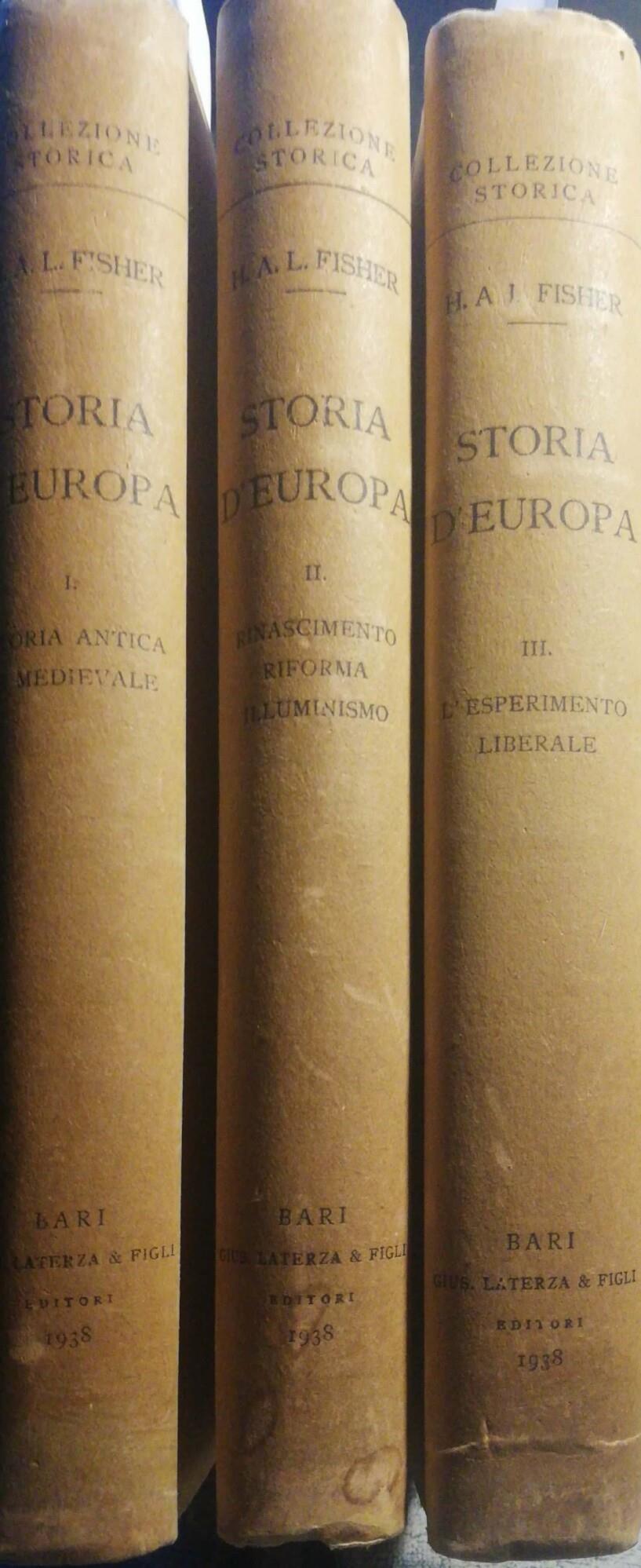 Storia D'Europa Vol. I,II,III