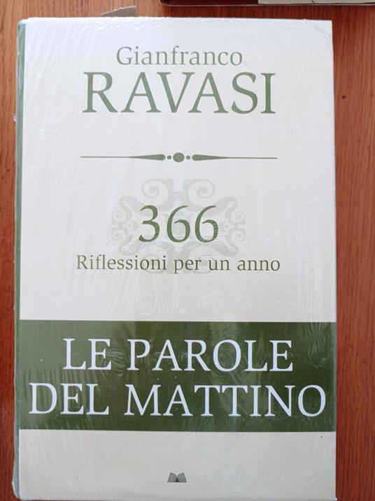 366 riflessioni per un anno LE PAROLE DEL MATTINO - Gianfranco Ravasi - copertina