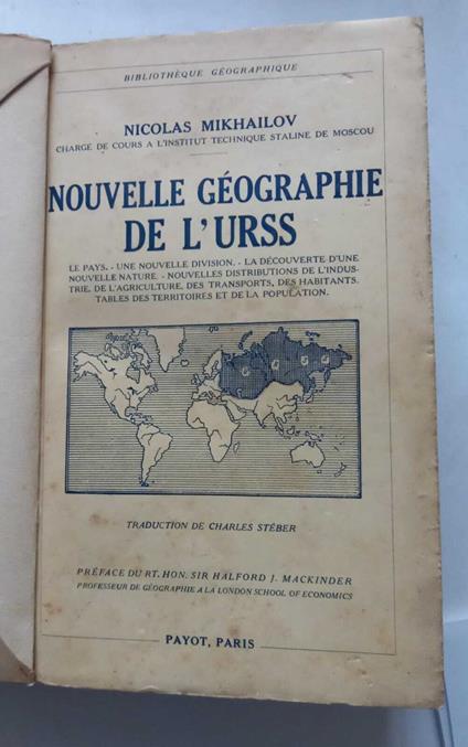 Nouvelle geographie de l'Urss - copertina