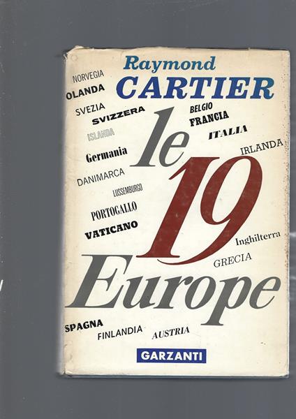 Diciannove Europe - Raymond Cartier - copertina