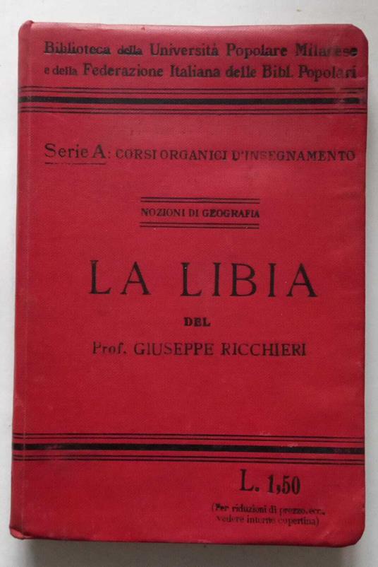 La Libia - Giuseppe Ricchieri - copertina