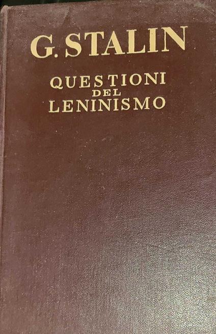 Questioni del lenismo - copertina