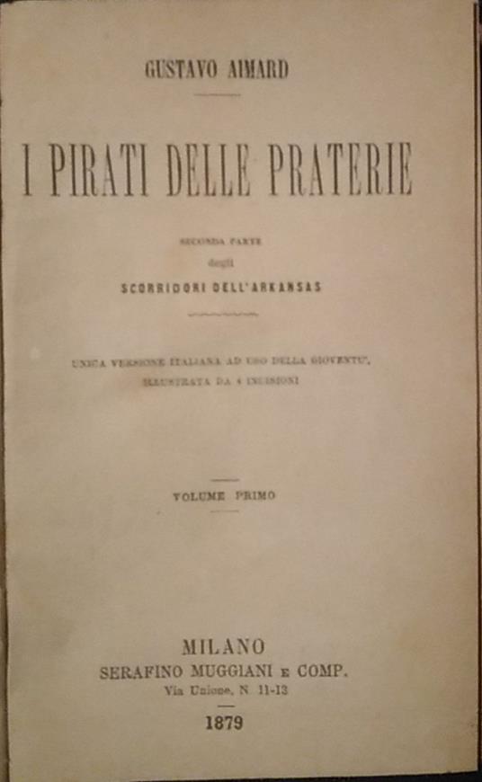 I pirati delle praterie - Gustave Aimard - copertina