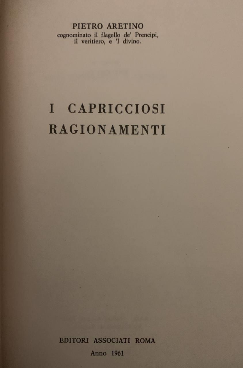 I capricciosi ragionamenti