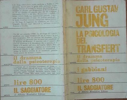 La psicologia del Transfert - Carl Gustav Jung - copertina