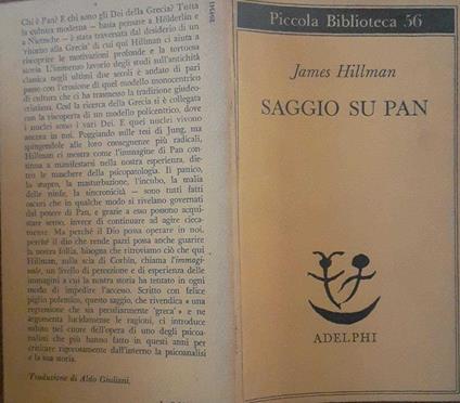 Saggio su Pan - James Hillman - copertina