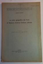 La carta geografica del Friuli di Giovanni Antonio Cortona udinese