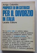 Proposte di un cattolico per il Divorzio in Italia
