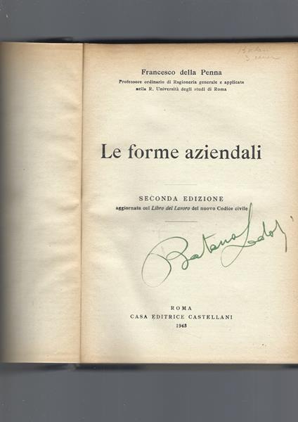 Forme Aziendali - Francesco O. Della Penna - copertina