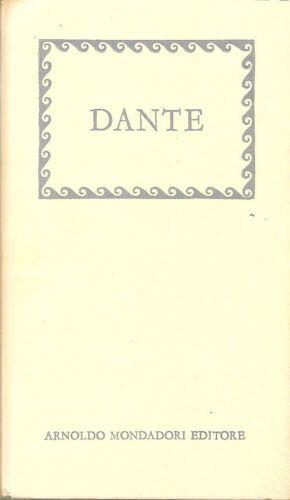 Dante - Antonio Pagliaro - copertina