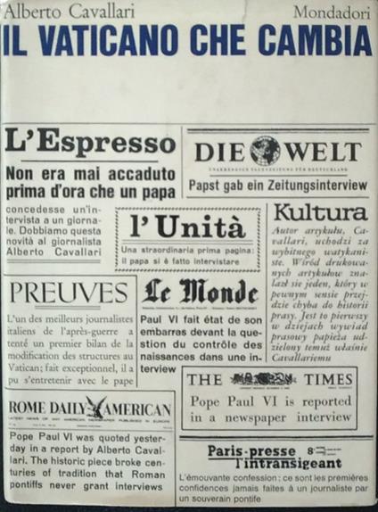 Il Vaticano che cambia - Alberto Cavallari - copertina