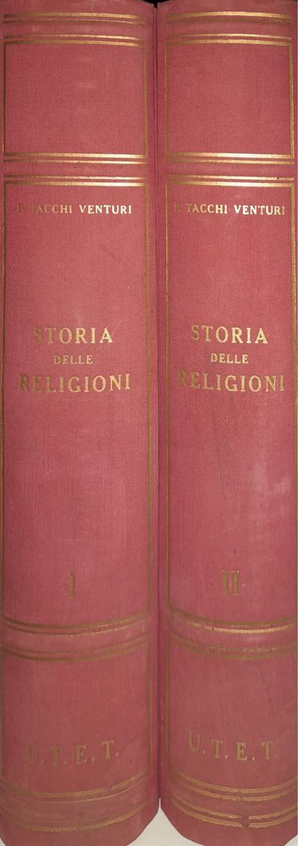 Storia delle religioni (2 volumi) - Pietro Tacchi Venturi - copertina